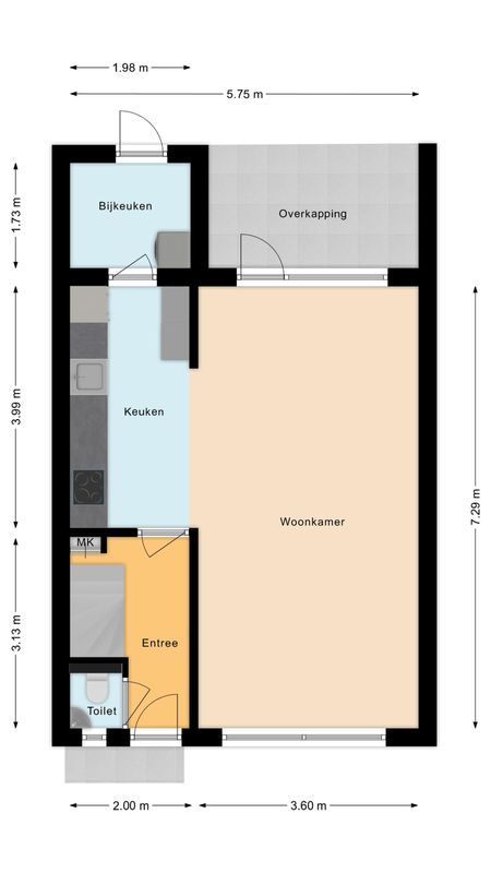 Schoutstraat 16 Floorplan Blur 0