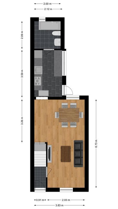 Korte Hoefstraat 40 Floorplan Blur 0