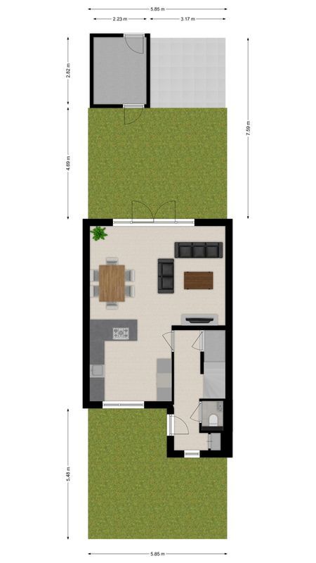 Haydnstraat 5 Floorplan Blur 3