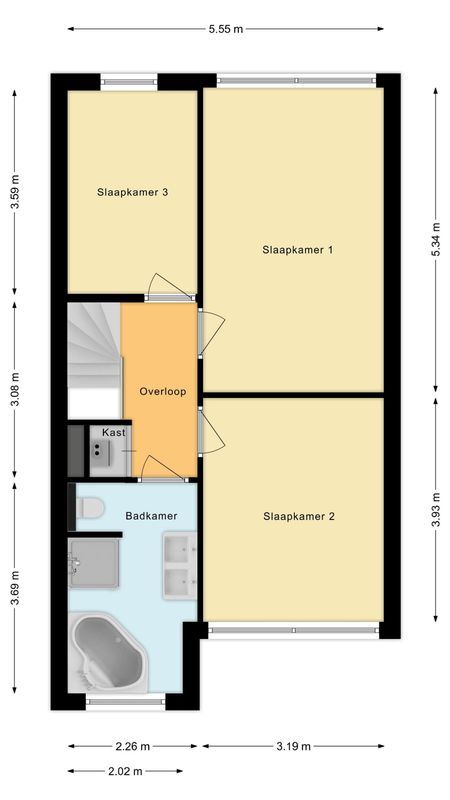 Marga Klompélaan 123 Floorplan Blur 3