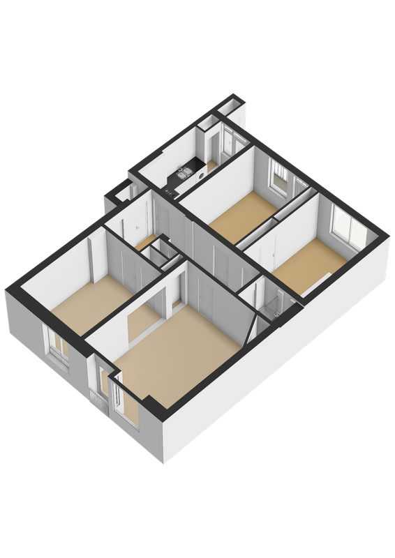 Graaf Hendrik III laan 71 - B Floorplan Blur 1