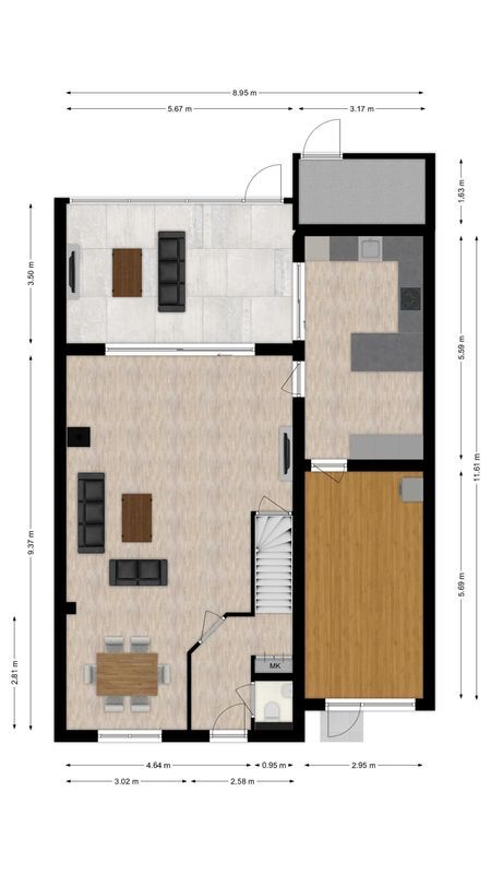 Herwijnenstraat 15 Floorplan Blur 1