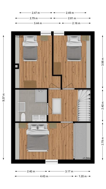 Herwijnenstraat 15 Floorplan Blur 2