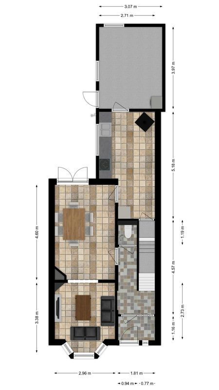 Daendelsstraat 40 - b Floorplan Blur 0