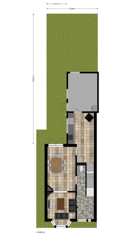 Daendelsstraat 40 - b Floorplan Blur 2