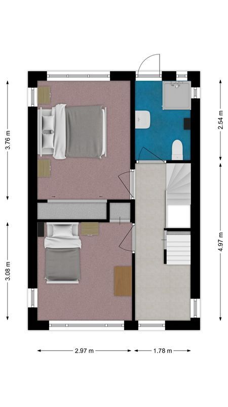 Daendelsstraat 40 - b Floorplan Blur 1