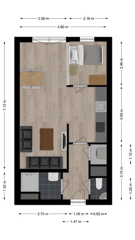 Korvelseweg 184 - 11 Floorplan Blur 0