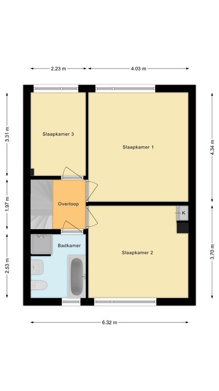 van de Spiegelhof 14 Floorplan Blur 1