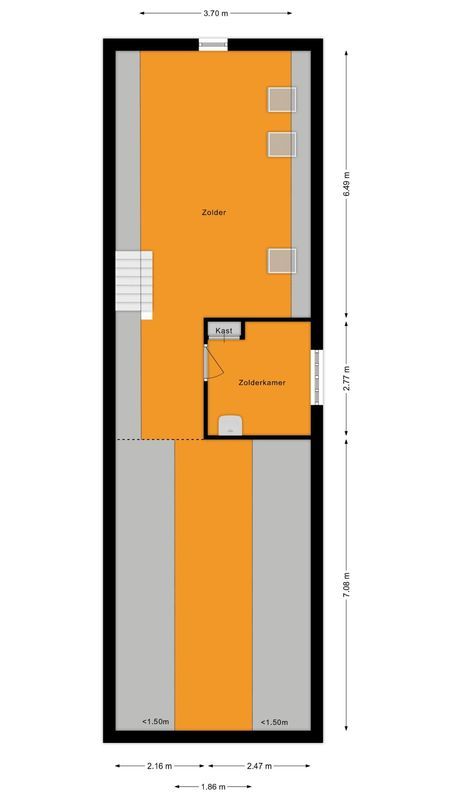 Kardinaal van Rossumstraat 85 Floorplan Blur 3