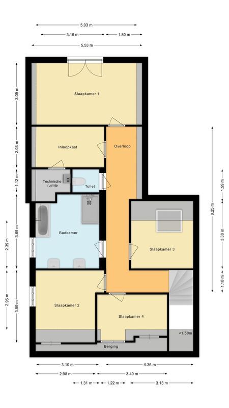 Hoofdstraat 80 Floorplan Blur 2