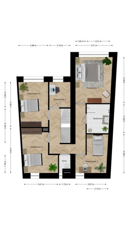 Rijwoning (Bouwnr. 8) Floorplan Blur 1
