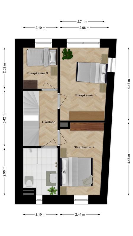 Hoekwoning (Bouwnr. 6) Floorplan Blur 1