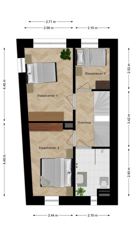 Hoekwoning (Bouwnr. 10) Floorplan Blur 1
