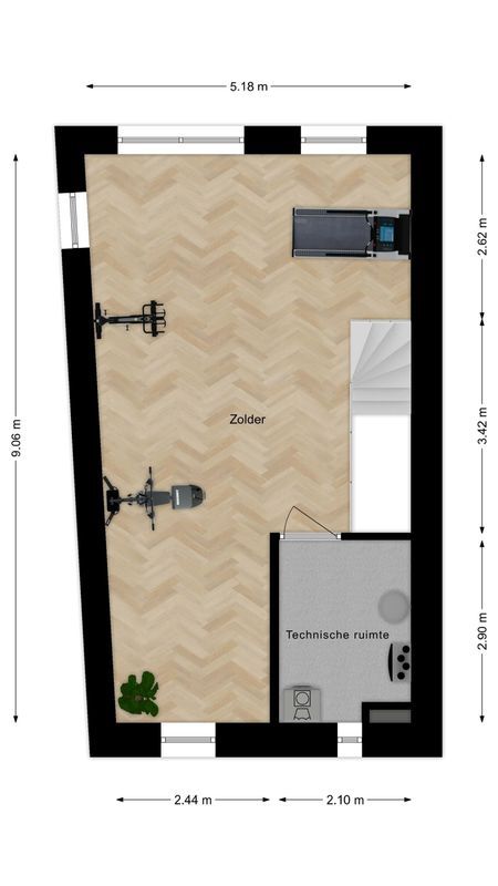 Hoekwoning (Bouwnr. 10) Floorplan Blur 2