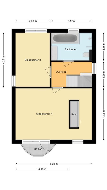 Joke Smitstraat 5 Floorplan Blur 1