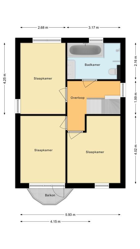 Joke Smitstraat 5 Floorplan Blur 2