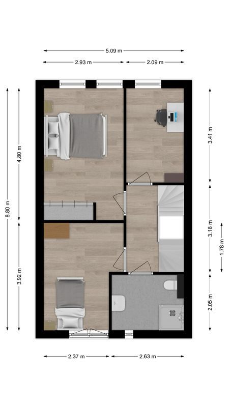 Sint Eustatiusstraat 65 Floorplan Blur 1
