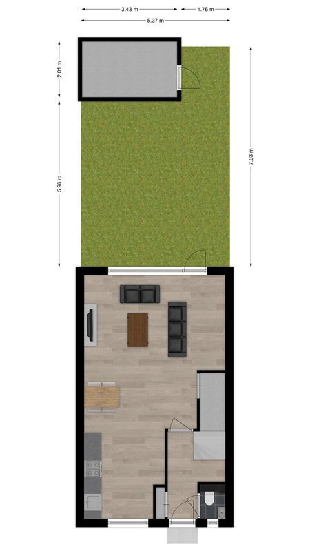 Sint Eustatiusstraat 65 Floorplan Blur 4