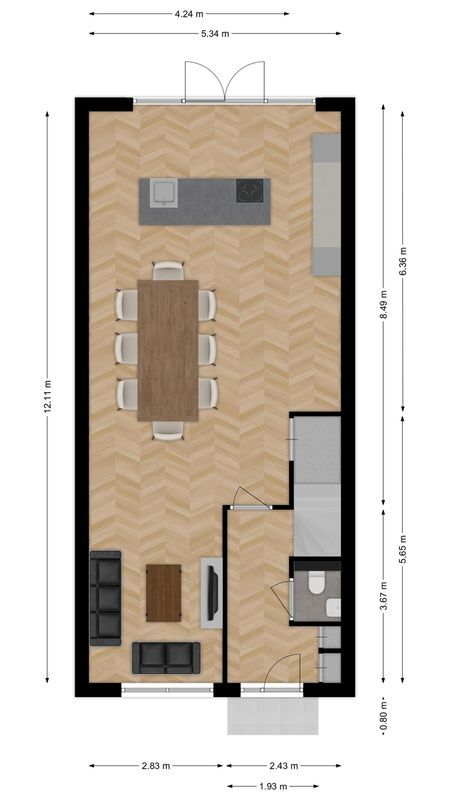 Veenendaalstraat 127 Floorplan Blur 2