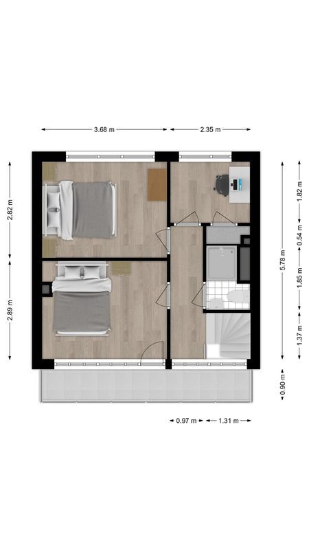 Postelse Hoeflaan 4 Floorplan Blur 3