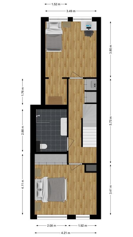 Melis Stokestraat 18 Floorplan Blur 3