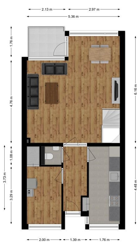 Postelse Hoeflaan 77 Floorplan Blur 1