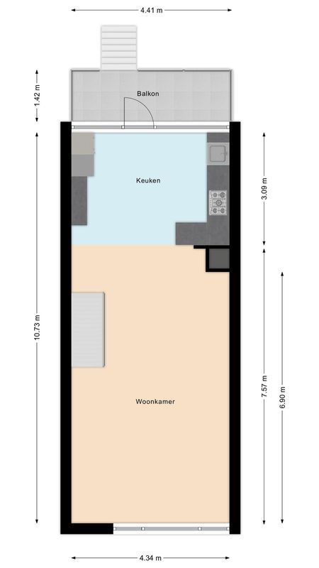 Adelaartlaan 73 Floorplan Blur 1