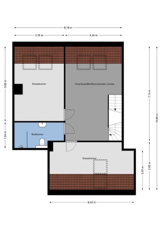 Overakkerstraat 204 Floorplan Blur 3