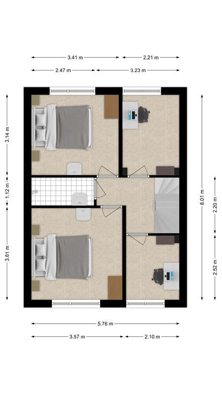 Bellinistraat 247 Floorplan Blur 1