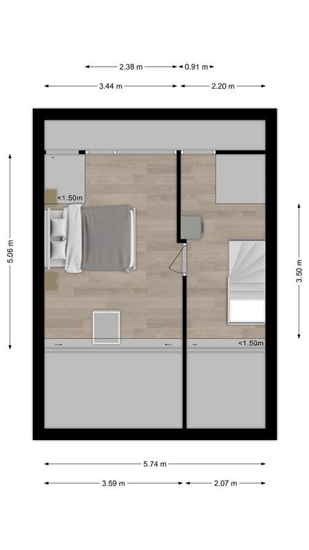Bellinistraat 247 Floorplan Blur 2