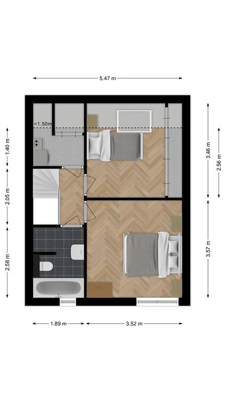 Bolswardstraat 17 Floorplan Blur 1
