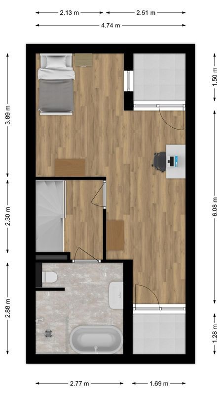 Waardenburgstraat 88 Floorplan Blur 3