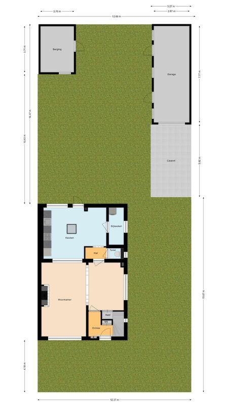 Veenstraat 26 Floorplan Blur 2