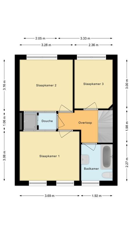Meierstraat 1 Floorplan Blur 1