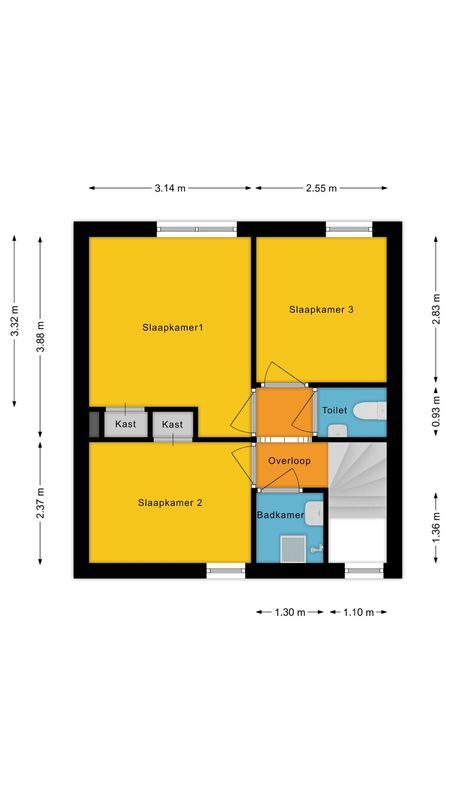 Oude Baan 76 Floorplan Blur 1