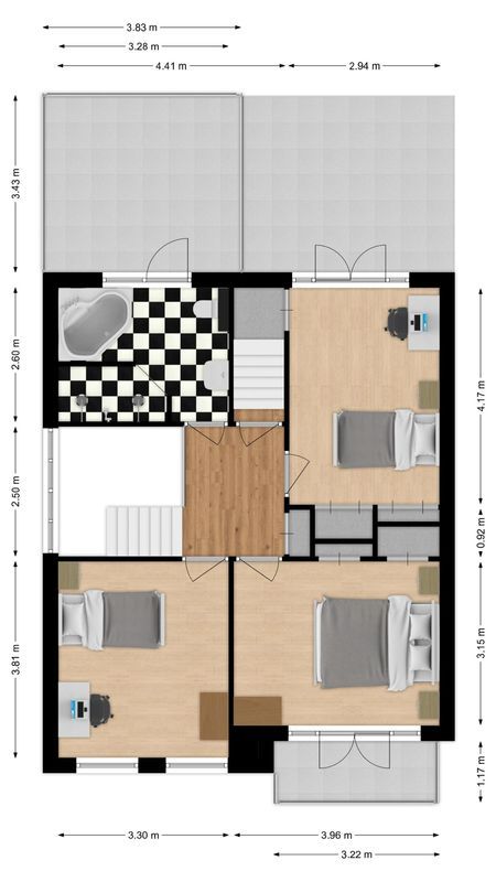 Hoogstraat 117 Floorplan Blur 1