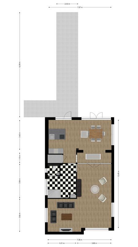 Hoogstraat 117 Floorplan Blur 0