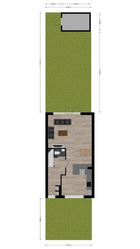 Megenstraat 67 Floorplan Blur 2