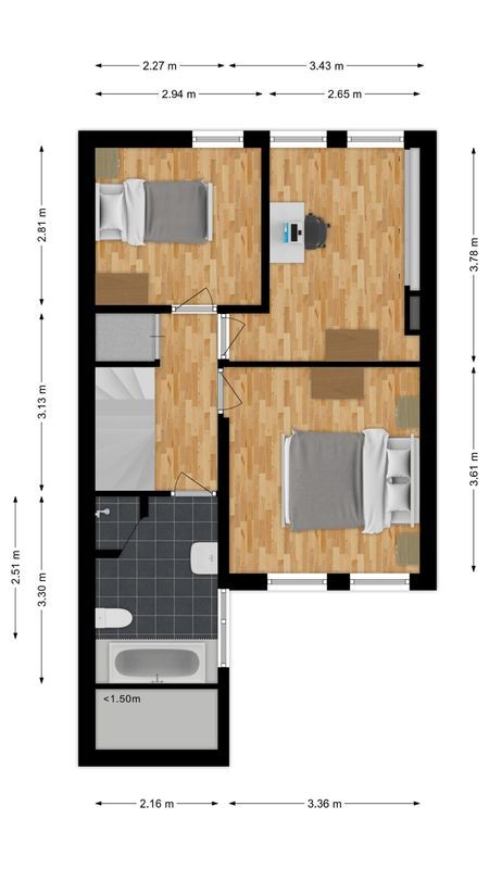 Wit Hollandven 20 Floorplan Blur 1