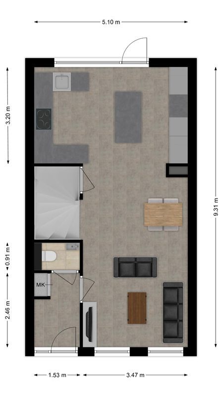Anton Ebbenhof 12 Floorplan Blur 0