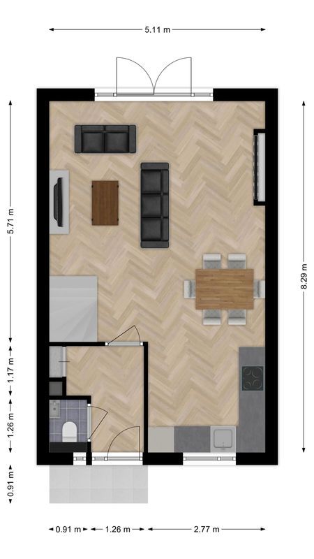 Nieuwevaert 23 Floorplan Blur 0