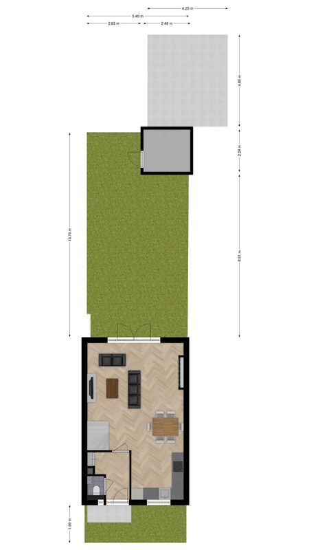 Nieuwevaert 23 Floorplan Blur 3