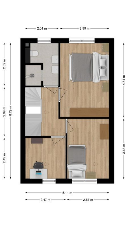 Nieuwevaert 23 Floorplan Blur 1
