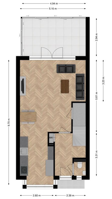 Bernard Leenestraat 80 Floorplan Blur 1