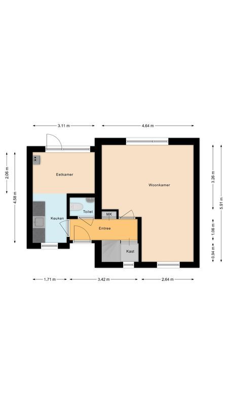 Wethouder van den Wildenbergstraat 31 Floorplan Blur 0