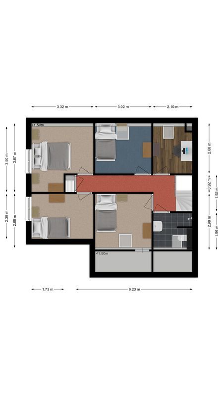 A. van der Kolkstraat 27 Floorplan Blur 1
