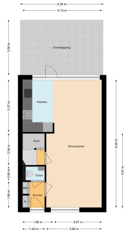 van Heinsbergstraat 107 Floorplan Blur 1