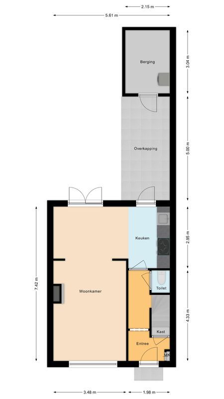 Pius X-straat 45 Floorplan Blur 1