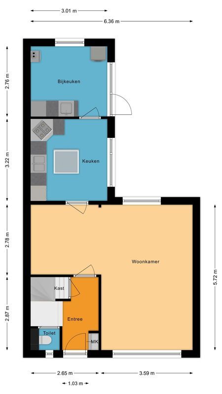 Prinses Marijkestraat 12 Floorplan Blur 0