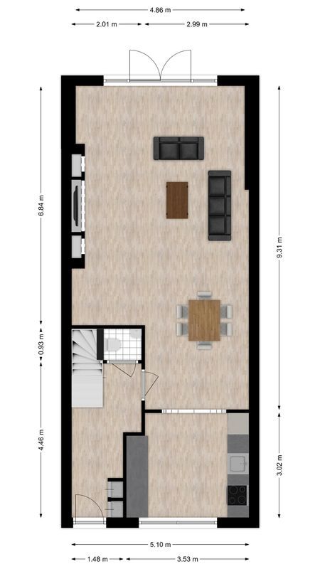 Megenstraat 77 Floorplan Blur 0